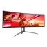 Kép 7/7 - AOC AG493UCX2 49inch Curved VA 32:9 DQHD 5120x1440 165Hz 550 cd/m2 1ms HDMI2.0x3 DP USB type C with DO USB3.2x3