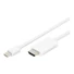Kép 2/2 - ASM AK-340304-020-W Cable Displayport 1.2 4K 60Hz UHD Type miniDP/HDMI A M/M white 2m