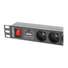 Kép 2/3 - LANBERG PDU-07E-0200-IEC-BK PDU 1U 10A 7 sockets French 2m, Black
