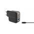 Kép 2/9 - Conceptronic telefon töltő adapter + kábel - ALTHEA17B (2xUSB-C + USB-A, 67W, USB-C töltő kábel, fekete)