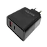 Kép 2/2 - APPROX Telefontöltő - USB Type-C, USB-A port, 65W gyorstöltő + 1m USB Type-C kábel, Fekete