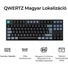Kép 2/5 - Keychron B33 Bluetooth / vezeték nélküli magyar Scissor Switch mechanikus billentyűzet fekete-szürke