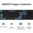 Kép 2/5 - Keychron B36 Bluetooth / vezeték nélküli magyar Scissor Switch mechanikus billentyűzet fekete-szürke