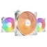 Kép 1/5 - Be Quiet! Cooler 12cm - LIGHT WINGS LX 120mm PWM White Triple-Pack (RGB, 1600rpm, 25,5dB, fehér)