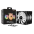 Kép 5/5 - Be Quiet! Cooler 14cm - LIGHT WINGS LX 140mm PWM high-speed Triple-Pack (RGB, 1800rpm, 30,5dB, fekete)