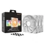 Kép 5/5 - Be Quiet! Cooler 14cm - LIGHT WINGS LX 140mm PWM high-speed White Triple-Pack (RGB, 1800rpm, 30,5dB, fehér)