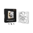 Kép 5/5 - Be Quiet! Cooler 14cm - LIGHT WINGS 140mm PWM Reverse White (RGB, 1300rpm, 25,5dB, fehér)