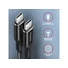 Kép 3/6 - AXAGON BUCM-CM15AB kábel USB-C <> USB-C 2.0, 1.5m, PD 60W, 3A, ALU, fonott, fekete