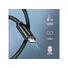 Kép 5/6 - AXAGON BUCM2-CM25AB TÖLTŐ kábel USB-C <-> USB-C 2.0, 2.5m, PD 240W 5A, ALU, Fonott, fekete