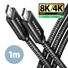 Kép 9/9 - Kábel Axagon BUCM4X-CM10AB 240W USB-C <> USB-C 4 Gen 3x2 1m fekete