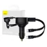Kép 1/4 - Baseus Enjoyment autós töltő 33W + USB-C kábel fekete (C00035500111-00)