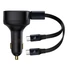 Kép 2/4 - Baseus Enjoyment autós töltő 33W + USB-C kábel fekete (C00035500111-00)
