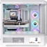Kép 3/6 - Thermaltake View 600 TG Snow táp nélküli ablakos Full Tower számítógépház fehér