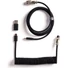 Kép 1/2 - Keychron Coiled Aviator 8K USB-C -> 5-Pin (GX12) M / F adatkábel 1.7m fekete +A-C típusú adapter