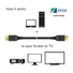 Kép 10/13 - Club 3D Kábel - CAC-1061 (DisplayPort 1.4, HBR3, 8K60Hz, 5m, 32CH, Aranyozott, VESA, M / M)