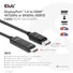 Kép 2/8 - Club 3D Kábel - CAC-1087 (DisplayPort 1.4 to HDMI 8K60Hz HDR10, 3m, M / M)