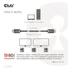 Kép 3/10 - Club 3D Kábel - CAC-1091 (DisplayPort 2.1,  DP80, 4K240Hz, 1.2m, Bidirectional, M / M)