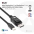 Kép 4/10 - Club 3D Kábel - CAC-1115 (Mini DisplayPort to DisplayPort 1.4 HBR3, 8K60Hz / 4K120Hz, 2m, kétirányú)