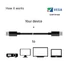 Kép 4/10 - Club 3D Kábel - CAC-1164 (Mini DisplayPort 1.4, 8K60Hz, 34 AWG, 2m, M / M, 32.4Gbps, DSC)