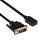 Kép 4/7 - Club 3D Kábel - CAC-1211 (DVI-D to HDMI 1.4, 2m, M / F, kétirányú, UHD 4K30Hz, Arany érintkezők)