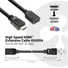 Kép 2/6 - Club 3D Kábel - CAC-1325 (HDMI 2.0 High Speed 4K60Hz, M / F, 5m, 26AWG)