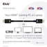 Kép 8/12 - Club 3D Kábel - CAC-1375 (HDMI 2.1 Ultra High Speed, M / M, 4K120Hz, 8K60Hz, 48Gbps, 5m, VRR,QMS,QFT,eARC,HDR)