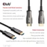 Kép 4/8 - Club 3D Kábel - CAC-1393 (HDMI 2.1 Ultra High Speed, Hybrid AOC, 4K120Hz, 8K60Hz, 48Gbps, M / M, 50m)