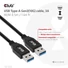 Kép 3/9 - Club 3D kábel - CAC-1409 (USB-A Gen2, M / M, 10Gbps, 3A, 15W, 5V / 3A, 0.5m)