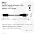 Kép 4/9 - Club 3D Kábel - CAC-1523 (3.1 USB-C Gen 2 to 3.1 USB-A Gen 2, 10Gbps, 60W PD2.0, 1m, Bidirectional, 4K60Hz)