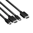 Kép 2/9 - Club 3D Átalakító - CAC-1630 (USB-C + HDMI + MiniDisplayport to HDMI 4K60Hz, M / M, 32AVG)