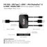 Kép 8/9 - Club 3D Átalakító - CAC-1630 (USB-C + HDMI + MiniDisplayport to HDMI 4K60Hz, M / M, 32AVG)