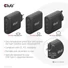 Kép 10/16 - Club 3D Hálózati Töltő - CAC-1912EU (100W GaN, 2x USB-A, 2x USB-C, PD3.0, 4 csatlakozó)