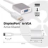Kép 2/6 - Club 3D Átalakító - CAC-2003 (DisplayPort to VGA, aktív, WUXGA, Plug&Play)