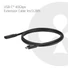 Kép 2/7 - Club 3D Kábel - CAC-2502 (USB-C to USB-C, M / F, 40Gbps, 8K60Hz, 240W, DP 1.4 Alternate Mode, 1m)