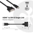 Kép 4/7 - Club 3D Átalakító - CAC-HMD>DFD (HDMI MALE to DVI-D FEMALE, passzív, digitális jelekhez, nincs analóg)