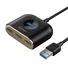 Kép 2/7 - Baseus Square Round 4 az 1-ben USB 3.0 HUB - 1x USB 3.0 + 3x USB 2.0, 1m, fekete (CAHUB-AY01)