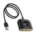 Kép 1/7 - Baseus Square Round 4 az 1-ben USB 3.0 HUB - 1x USB 3.0 + 3x USB 2.0, 1m, fekete (CAHUB-AY01)