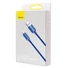 Kép 4/4 - Baseus Crystal Shine USB-Lightning töltőkábel , 2,4A, 2m, kék (CAJY000103)