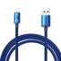 Kép 1/4 - Baseus Crystal Shine USB-Lightning töltőkábel , 2,4A, 2m, kék (CAJY000103)