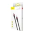 Kép 4/4 - Baseus Cafule Type-C/Type-C PD2.0 60W 20V 3A QC3.0 2m fekete-piros töltő és adatkábel (CATKLF-H91)