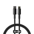 Kép 1/3 - Baseus Tungsten Gold USB-C - Lightning kábel 20W PD 2m fekete (CATLWJ-A01)