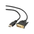 Kép 4/5 - GEMBIRD HDMI DVI apa-apa kábel aranyozott csatlakozóval 0.5m bulk