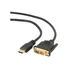 Kép 5/5 - GEMBIRD HDMI DVI apa-apa kábel aranyozott csatlakozóval 0.5m bulk