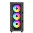 Kép 5/14 - DeepCool Számítógépház - CC560 A-RGB V2 (fekete, ablakos, 4x12cm venti, Mini-ITX / Micro-ATX / ATX, 1xUSB3.0, 1xUSB2.0)