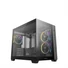 Kép 1/11 - DeepCool Számítógépház - CG330 3F (fekete, ablakos, 3x12cm A-RGB, BTF, mATX, 2xUSB3.0, 1xUSB2.0)