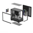 Kép 10/11 - DeepCool Számítógépház - CG380 3F (fekete, ablakos, 3x12cm A-RGB, BTF, mATX, 2xUSB3.0, 1xUSB2.0)