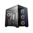 Kép 1/14 - DeepCool Számítógépház - CG530 4F (fekete, ablakos, 4x12cm A-RGB, BTF, ATX, 2xUSB3.0, 1xUSB2.0)