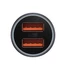 Kép 3/9 - Baseus Golden Contactor Max autós töltő 2x USB 60W szürke (CGJM000013)