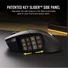 Kép 7/9 - CORSAIR Vezeték Nélküli Egér Gaming, SCIMITAR ELITE WIRELESS MMO, 16 programozható gomb, 26000dpi, fekete