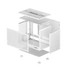 Kép 10/12 - DeepCool Számítógépház - CH160 WH (fekete, Mini-ITX, 2xUSB3.0, Type-C, fehér)